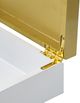 A & B Home Gold/White Wooden Decorative Butterfly Box-3