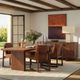 Dovetail Furniture Varen Brown Dining Table-1