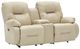 Best® Home Furnishings Customizable Brinley Leather Power Reclining Space Saver® Loveseat with Center Console-0