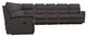 La-Z-Boy® Trouper Walnut Leather Reclining Sectional with Custom Layout Options-2