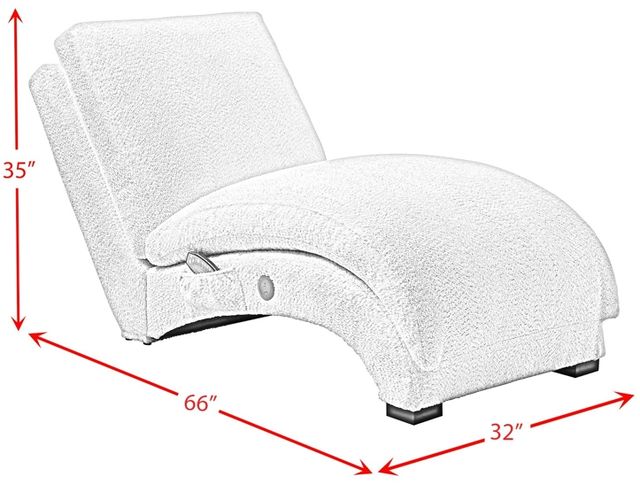 Elements International Nori Fog Chaise with Heat Massage, USBC and LED-2