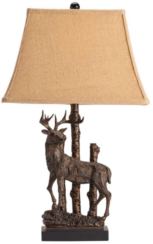 Crestview Collection Deer Brown Table Lamp-2