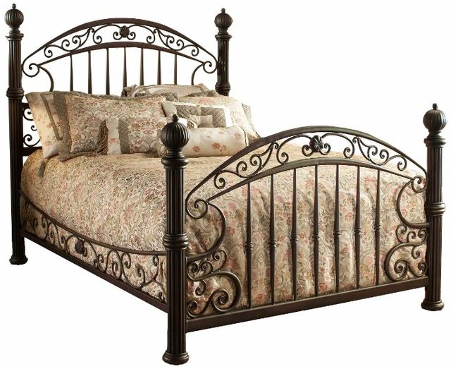 HH2 Home Chesapeake Rustic Brown King Metal Bed-2