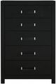 Signature Design by Ashley® Maeling Black 5-Drawer Chest-2