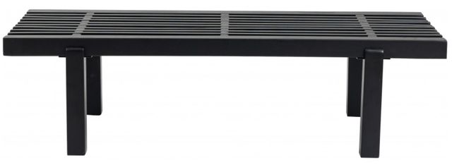 Meridian Furniture Naya Green/Black Bench with Cushion-3