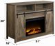 ACME Furniture Tobias Rustic Oak 51" Fireplace-2