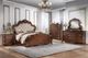 ACME Furniture Latisha Antique Oak Queen Upholstered Panel Bed-1