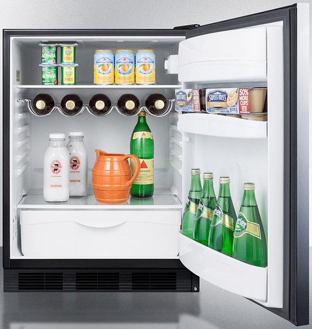 Summit® 24" 5.5 Cu. Ft. Stainless Steel Compact Refrigerator-3