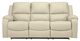 Signature Design by Ashley® Rackingburg 2-Piece Cream Living Room Set with Reclining Sofa-1