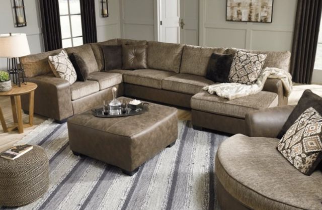 Benchcraft® Abalone 2-Piece Chocolate Living Room Set-3