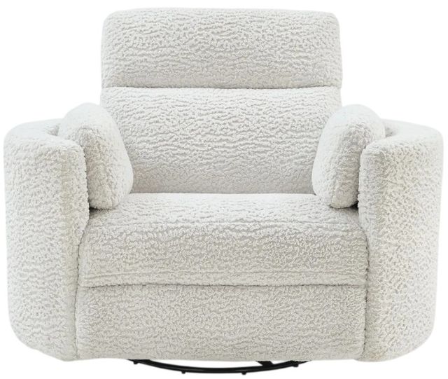 Signature Design by Ashley® Gosaldo Silver Swivel Glider Power Recliner-3