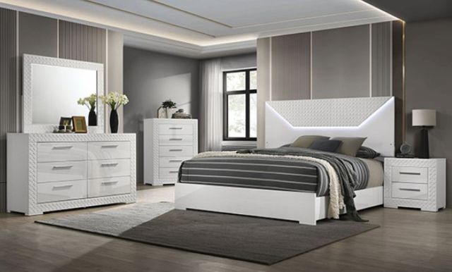 Furniture of America® Whitby White Dresser-1