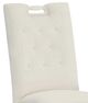 Fairfield® Customizable Entree Dining Pull Tall Back Armless Stack Chair with Linen Legs and Buttons-1