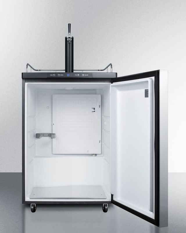Summit® 5.6 Cu. Ft. Stainless Steel Beer Cooler/Kegerator-2