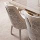 Michael Amini® Carmela Shimmer Ivory Arm Chair-1