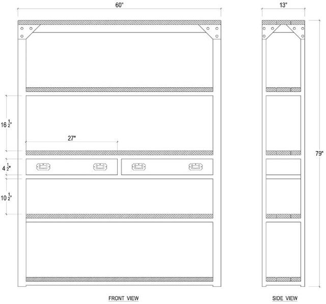 Bramble Customizable Metro Bookcase-1