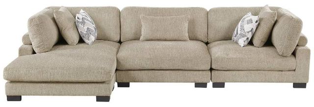 Homelegance® Tinley 3-Piece Brown Modular Sectional and Chaise-2