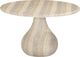 TOV Furniture Smooch Travertine Concrete Indoor/Outdoor Round Dining Table-0