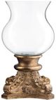 Crestview Collection Elise Gold Gilded Hurricane Candleholder-1