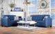 Furniture of America® Ravel Blue Loveseat-1