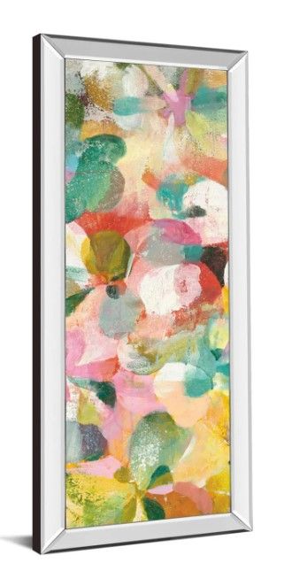 Classy Art Happy Garden II by Danhui Nai Mirrored Frame Wall Art-1