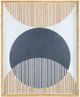 Moe's Home Collection Devotion Blue/Brown Abstract Print-0