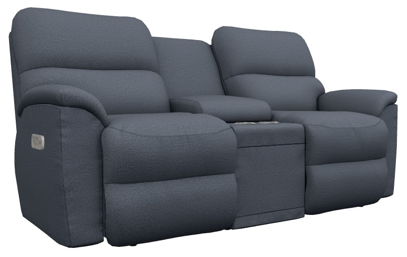 Brooks Power Reclining Loveseat w/ Headrest & Console | La-Z-Boy