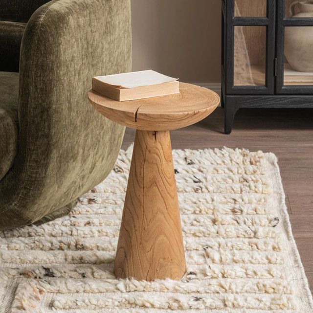 Classic Home Alina Heartwood Natural Accent Table-1