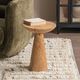 Classic Home Alina Heartwood Natural Accent Table-1