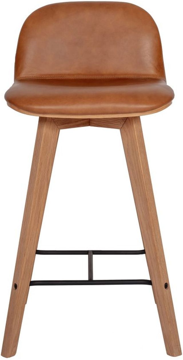 Moe's Home Collection Napoli Leather Tan Counter Stool-0