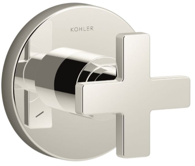 KOHLER® Composed® MasterShower® Vibrant Polished Nickel Transfer Valve Trim with Cross Handle-0