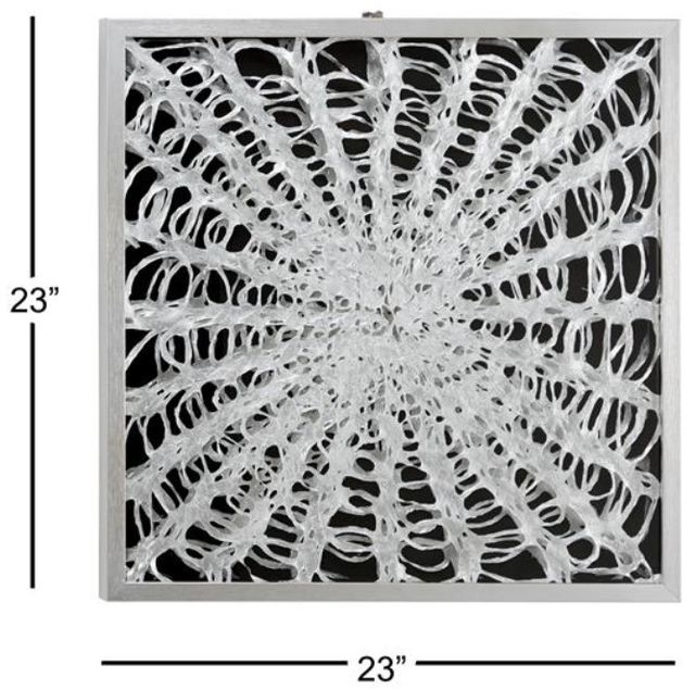 Deco Marche Black/White Abstract Shadow Box Wall Decor-1