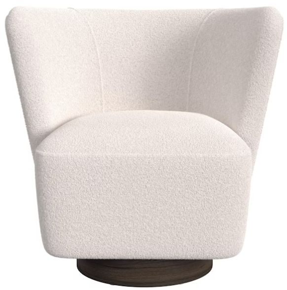 Elements International Kuga Ching Sand Swivel Chair-2