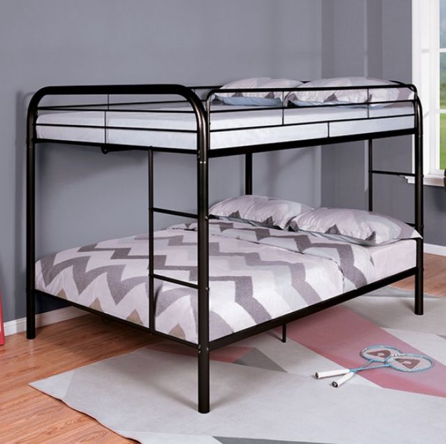 Furniture of America® Finnerty Black Full/Full Bunk Bed-1