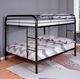 Furniture of America® Finnerty Black Full/Full Bunk Bed-1