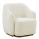 VIG Furniture Modrest Masha Off-White Sherpa Accent Chair-0