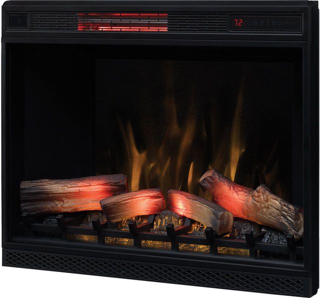 ClassicFlame® Black Infrared Quartz Electric Fireplace Insert-4