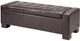 Olliix by Madison Park Brown Mirage Tufted Top Storage Bench-0