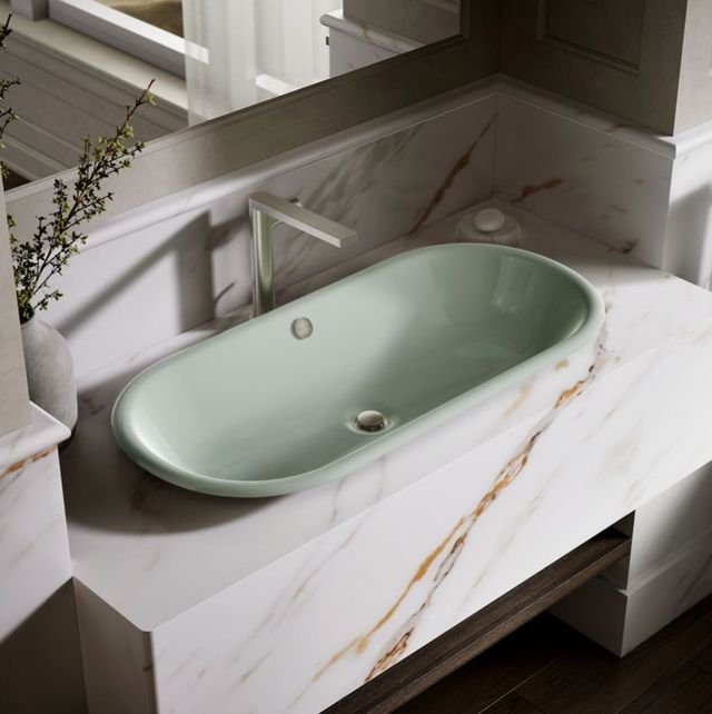 Kohler Iron Plains® Aspen 33" Oval Drop-In/Undermount/Vessel Bathroom Sink-2