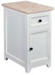 Horizon Home® Calistoga Marble Top Side Table with White Base-0