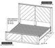 International Furniture Direct Balam Stained White Queen Panel Bed-2