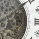 YHD Aged Bronze/White Wall Clock-3