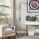 Homelegance® Lambart Satin Nickel Floor Lamp-1