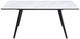 ACME Furniture Caspian White Dining Table with Black Base-1