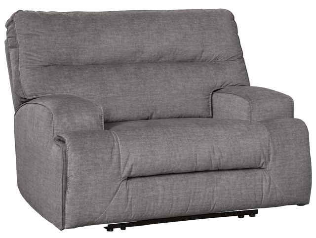 Signature Design by Ashley® Coombs Charcoal Oversized Power Recliner-0
