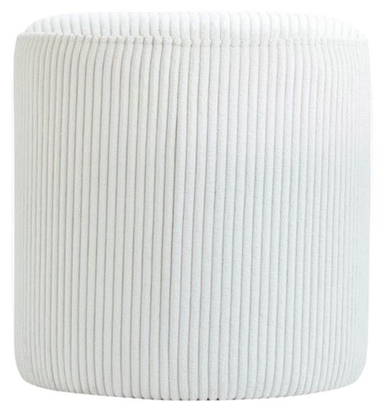 Meridian Furniture Roy Cream Ottoman-1