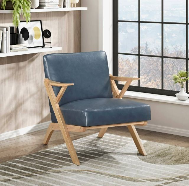 Homelegance® Gideon Blue/Natural Accent Chair-1