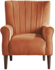 Mazin Furniture Urielle Orange Upholstered Accent Chair-1