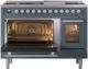 Ilve® Professional Plus II 48" Blue Grey Pro Style Dual Fuel Range-2