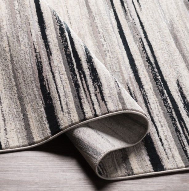 Surya Impulse Black/Cream 4'x6' Area Rug-4